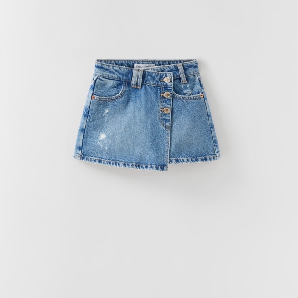 Zara Blue Denim Skort for Girls